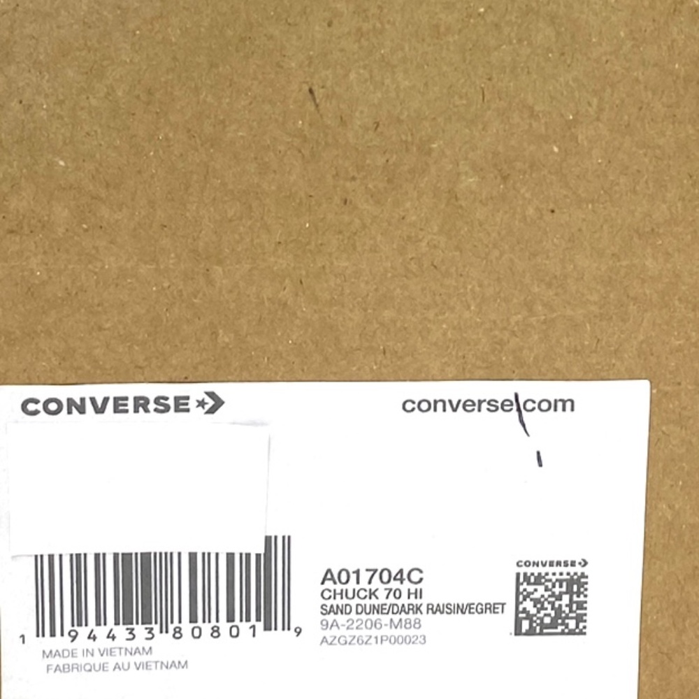 Converse Chuck 70 All Star Jacquard Camo High Top Women's Brown Canvas A01704C - Picture 9 of 10